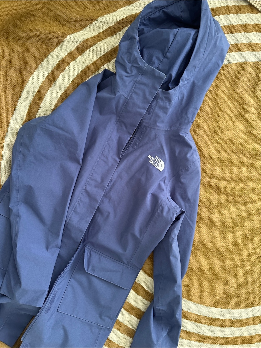 The North Face Blue-Purple Hooded Shell Jacket